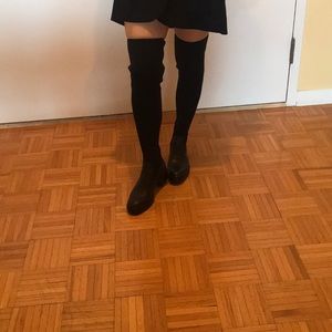 Zara Stretch Lug Sole OTK Boots